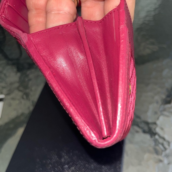 PRADA Tessuto Nylon Quilted Continental Flap Wallet Ibisco - Picture 9 of 16